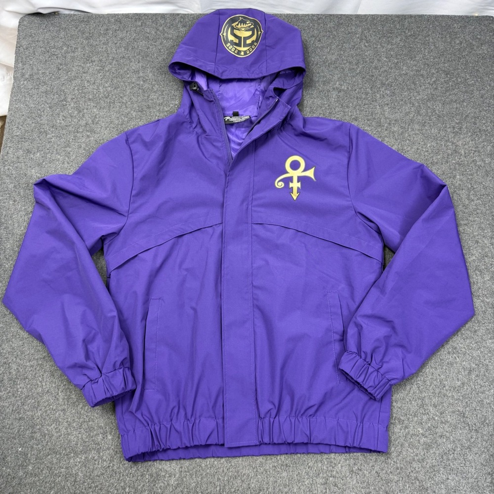 Minnesota Wild 25th Anniversary Prince Night Purple Windbreaker Jacket Medium
